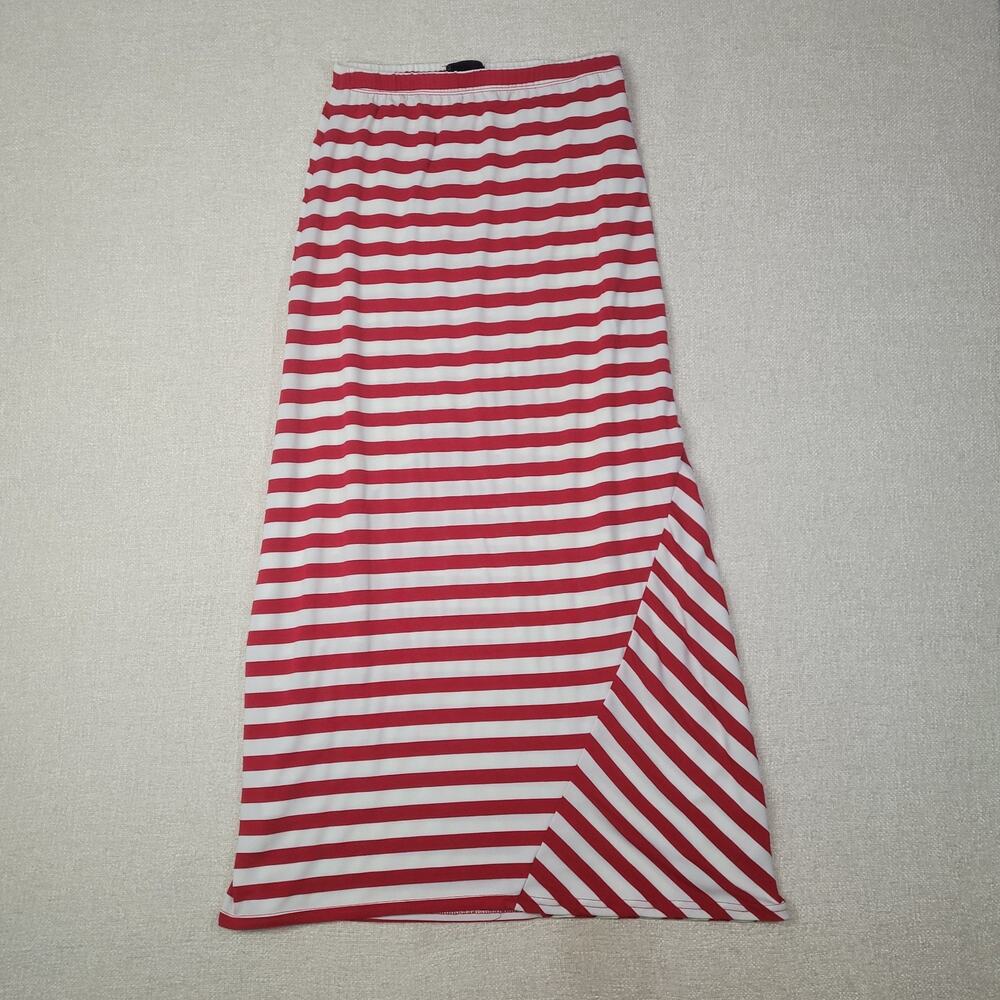i jeans by Buffalo Red and White Striped Maxi Skirt